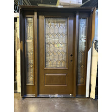 Load image into Gallery viewer, Entry Door Exterior Fiberglass with Sidelights 62x80 Local Pick Up #36