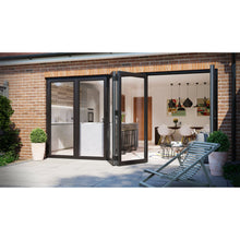 Load image into Gallery viewer, Folding Patio Door Accordion  Black 96x80  Black  Local Pick-up