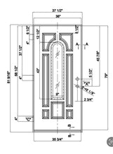 Load image into Gallery viewer, Entry Door Fiberglass 36x80 Mahogany Brown #88