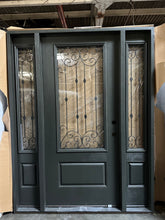 Load image into Gallery viewer, Entry Door Exterior Fiberglass with Sidelights 62x80 Local Pick Up #69