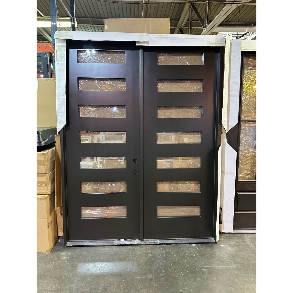 Entry Double Door Fiberglass Exterior Modern 72x96 Local Pick Up 55