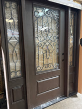 Load image into Gallery viewer, Entry Door Fiberglass Exterior with Sidelights 62 x 80 Local Pick Up #111