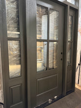 Load image into Gallery viewer, Entry Door Fiberglass with Transom and Sidelights 64x96 FREE SHIPPING #49