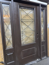Load image into Gallery viewer, Entry Door Exterior Fiberglass with Sidelights 62x80 Local Pick Up #110