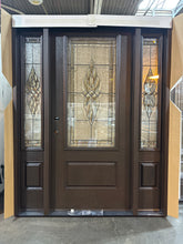 Load image into Gallery viewer, Entry Door Exterior Fiberglass with Sidelights 62x80  #61 Local Pick Up