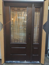 Load image into Gallery viewer, Entry Door Exterior 50x80 Decorative with Sidelight #74 Price shown Local Pick Up