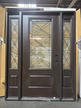 Load image into Gallery viewer, Entry Door Exterior Fiberglass with Sidelights 62x80 Local Pick Up #110