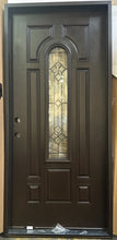 Load image into Gallery viewer, Entry Door Fiberglass 36x80 Mahogany Brown #88