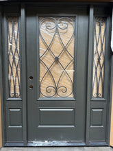 Load image into Gallery viewer, Entry Door Fiberglass Exterior with Sidelights 62 x 80 Local Pick Up #43