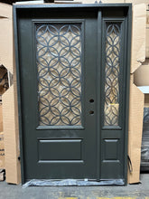 Load image into Gallery viewer, Entry Door Exterior Fiberglass with Sidelight 50x80 Price shown for Local Pick Up #68
