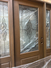 Load image into Gallery viewer, Entry Door Exterior Fiberglass with Sidelights 62x80 #61 FREE SHIPPING