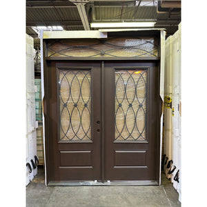 Entry Double Door Exterior Fiberglass with Transom 72x96 Local Pick Up #50