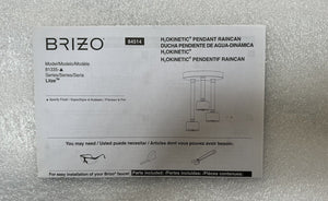 Brizo 81335-SL Round Single Function Pendant Raincan Showerhead - Luxe Steel