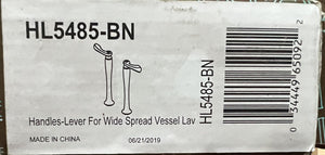 Brizo HL5485-BN Handles for Widespread Vessel Bathroom Faucet - Brushed Nickel