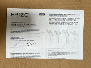 Brizo 86201-PN Transitional Square Showerhead - Polished Nickel