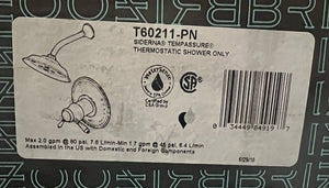 Brizo T60211-PN Siderna Thermostatic Shower Trim - Polished Nickel