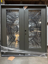 Load image into Gallery viewer, Entry Double Door  Fiberglass Exterior 72x80 FREE SHIPPING #120
