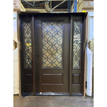 Load image into Gallery viewer, Entry Door Exterior Fiberglass with Sidelights 62 x 80 Local Pick a up #44
