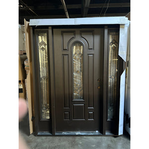 Entry Door Fiberglass Exterior with Sidelights 62 x 80  Local Pick Up #40